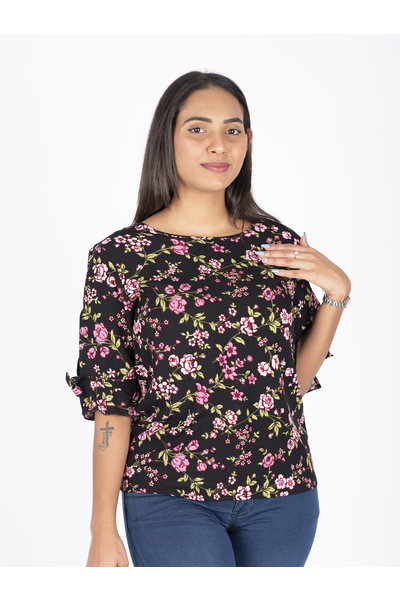 Nifty Soul Tainsley Top With Tie Sleeve