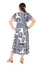 Nifty Soul Midi Dress With Frill Sleeve 