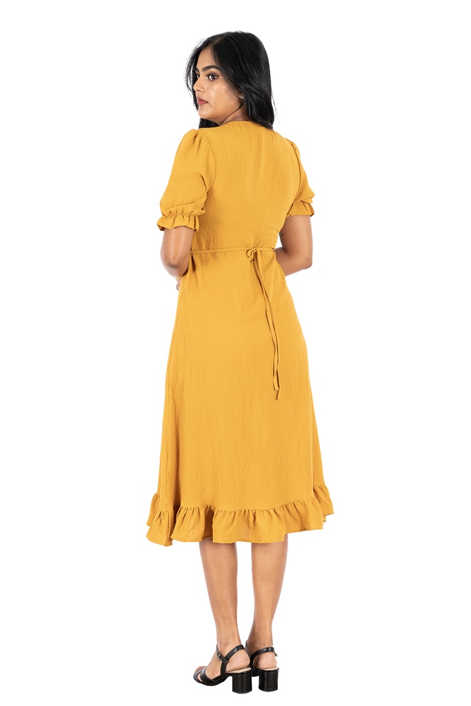 Nifty Soul Ruffled Hem Dress