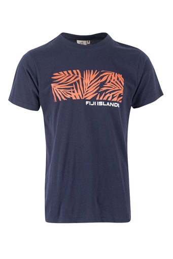 [TM4165] Fiji Island Mens Printed Tees - Revival (S, Navy)