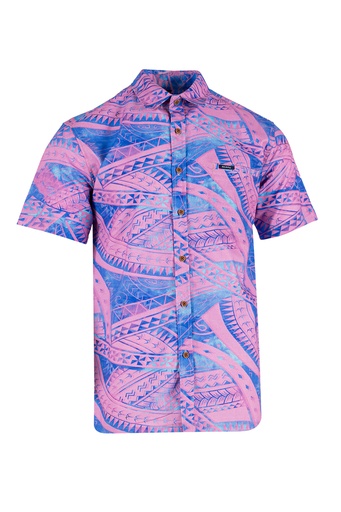 [SS4209] Akamu Mens Shrt Lusiana (S, Purple)