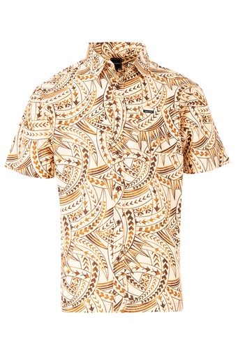 [SS4155] Tribal Origin Mens Bula Shirts - FB1773 (S, Beige)