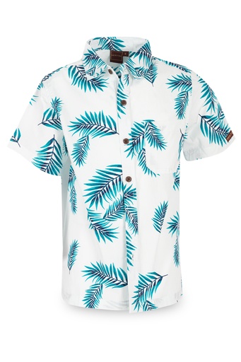 [SB2053] Senitoa Boys Shirt Aliti (4, White)