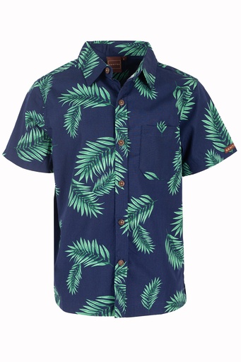 [SB2053] Senitoa Boys Shirt Aliti (4, Navy)
