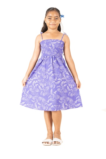 [LG1954] Senitoa Girls Bella Dress Iowana (4, Purple)