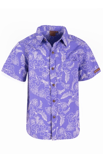 [SB2055] Senitoa Boys Shirt Iowana  (4, Purple)