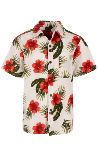 [SB2057] Senitoa Boys Shirt Nanise (4, Beige)