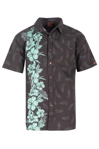 [SS4224] Senitoa Mens Shirt Omeria (S, Black)