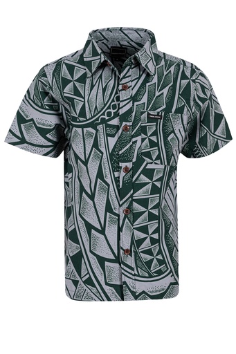 [SB2060] Tribal Origin Boys Bula Shirts - FB1809 (2, Green)