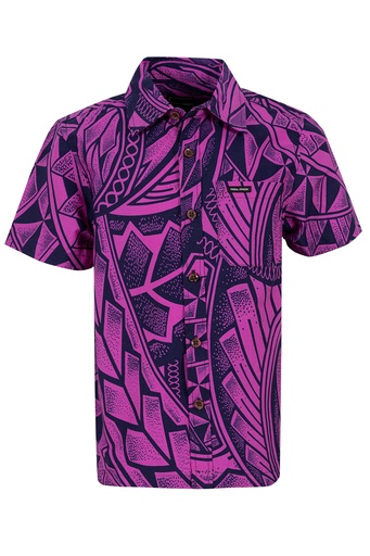[SB2060] Tribal Origin Boys Bula Shirts - FB1809 (2, Purple)