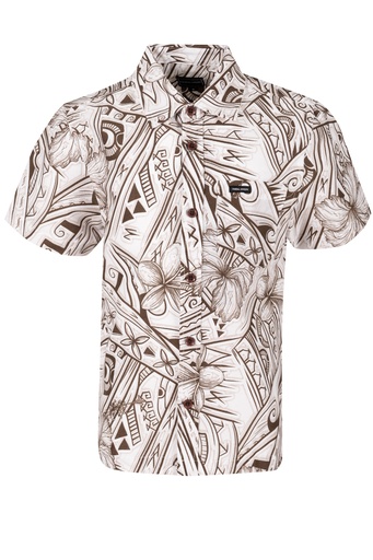 [SB2064] Tribal Boys Bula Shirt FB1795 (2, Beige)