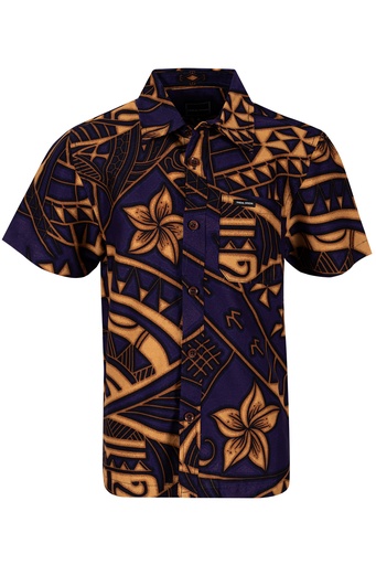 [SB2070] Tribal Boys Bula Shirt FB1799 (2, Purple)