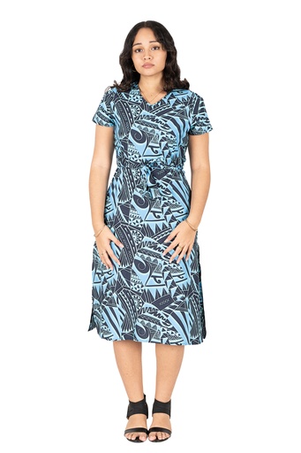 [LD4687] Tribal Origin Ladies Rivi Dress FB1800 (10, Blue)