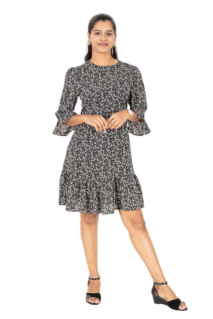 Nifty Soul Dress With Bell Sleeve
