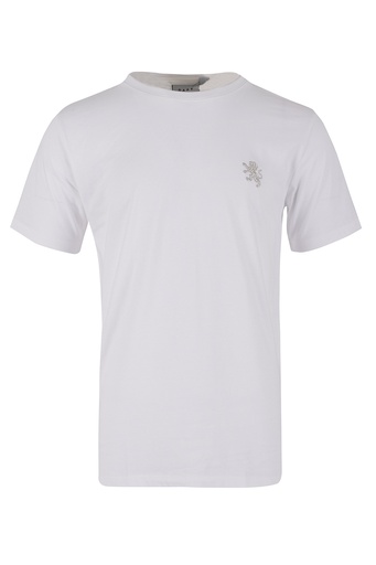 [TM4314] Dark Mens Relax Cvc Tees - Lion (XS, White)