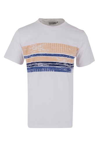 [TM4315] Dark Mens Relax Cvc Tees - Panel (XS, White)