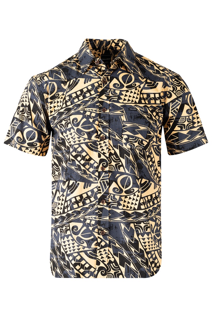 Tribal Origin Mens Bula Shirt- Kemoli