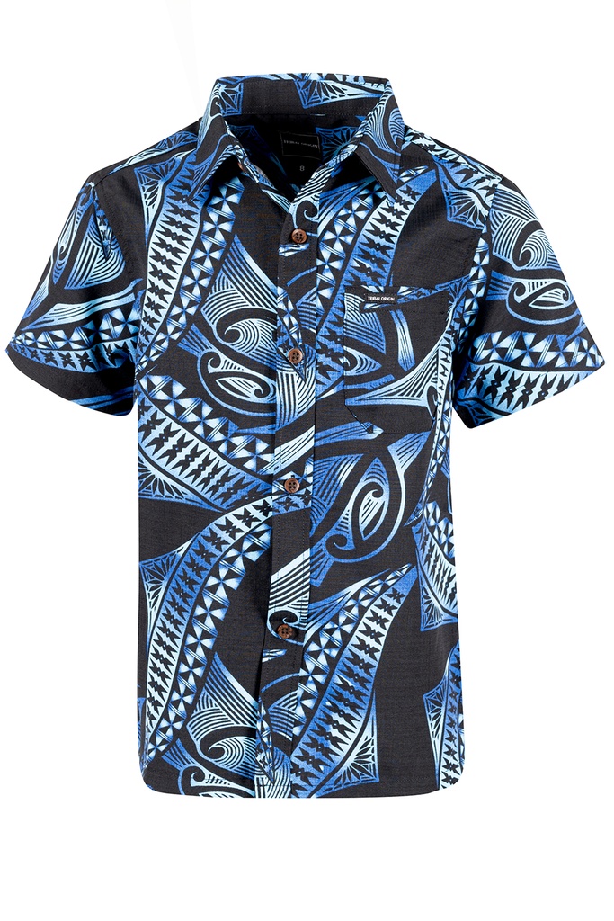 Tribal Origin Boys Bula Shirt- Meivea
