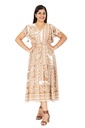 Nifty Soul Midi Dress With Frill Sleeve 