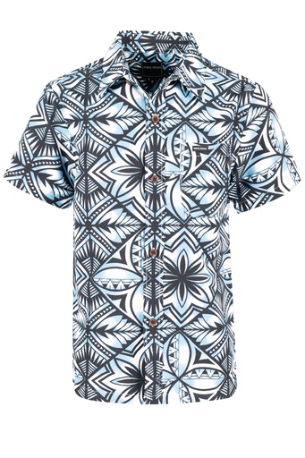 [SB2080] Tribal Origin Boys Shirt- Bitu (2, Black)
