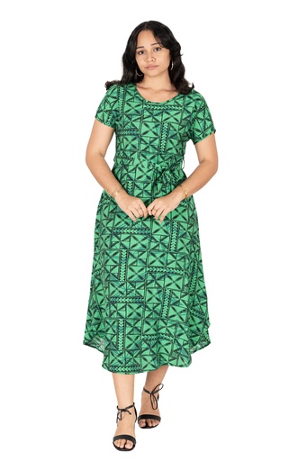 [LD4782] Tribal Origin Womens Rosa Dress- Waevi (10, Green)