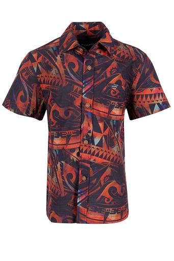 [SB2085] Akamu Boys Shirt Sosi (4, Red)