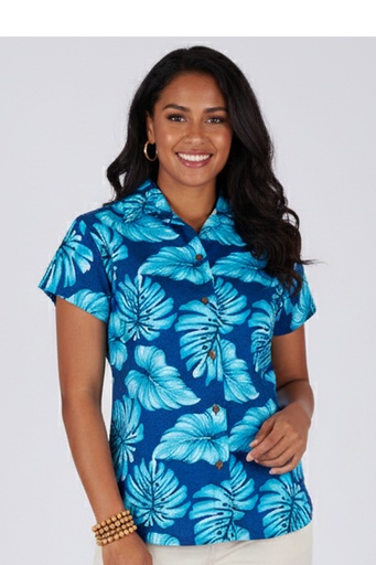[LW4522] Senitoa Ladies Bula Top-FB1789 (10, Blue)