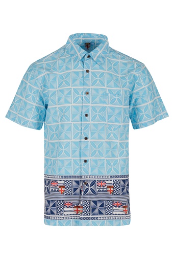[SS4413] Fiji Day Mens Shirt - Banner (S, White)