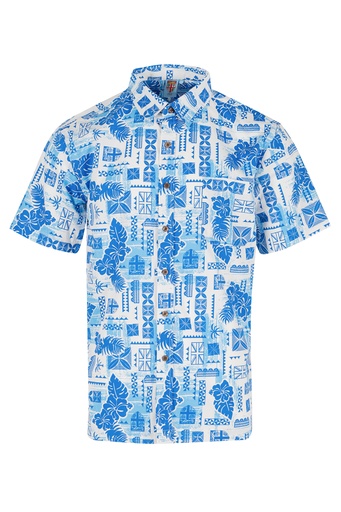 [SS4415] Fiji Day Mens Shirt- Land of Freedom (S, White)