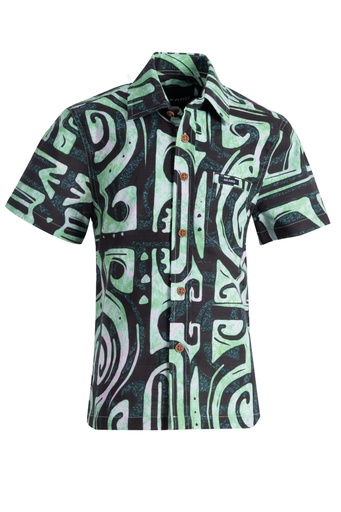 [SB2092] Akamu Boys Shirt Drew (4, Hamrock)