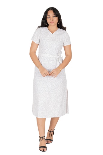 [LD4790] Tribal Origin Ladies Arina Dress- Matana (10, White)