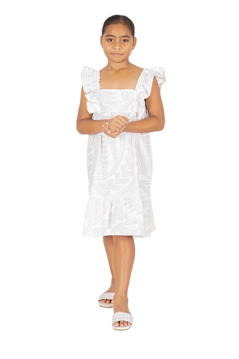[LG2017] Tribal Origin Girls Dally Dress- Pesi (2, White)
