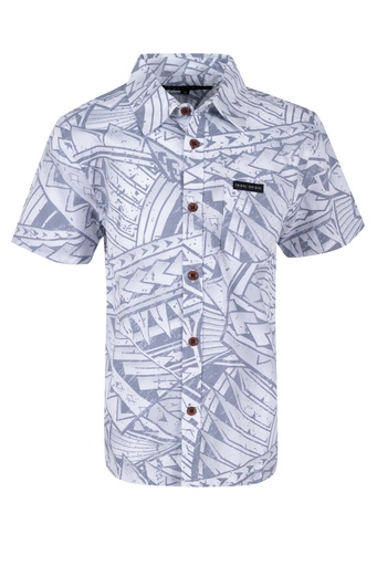 [SB2096] Tribal Origin Boys Bula Shirt- FB1869 (2, White)