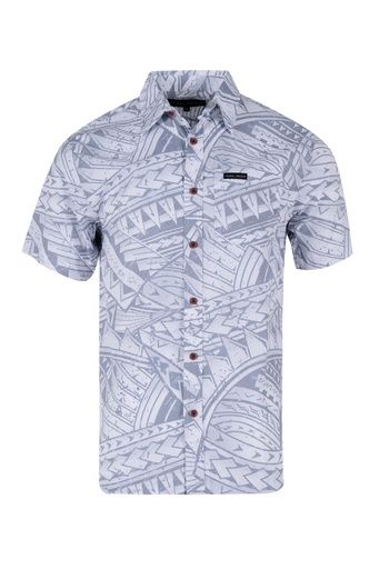 [SS4462] Tribal Origin Mens Bula Shirt- FB1869 (S, White)