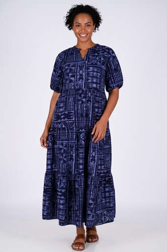 [LD5166] Tribal Origin Ladies Delilah Dress FB1872 (10, Purple/Black)