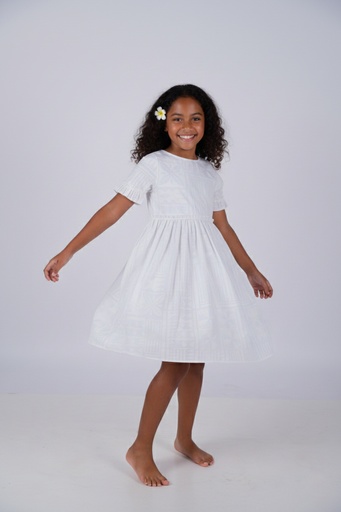 [LG2053] Tribal Origin Girls Fillipa Dress FB1872 (2, White Wax)