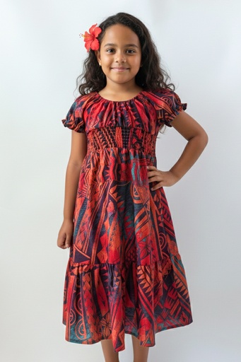 [LG2083] Akamu Girls Playe Dress Buli (4, Fury)