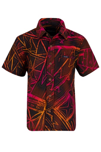 [SS4576] Akamu Mens Shirt- Volau (S, Larva)