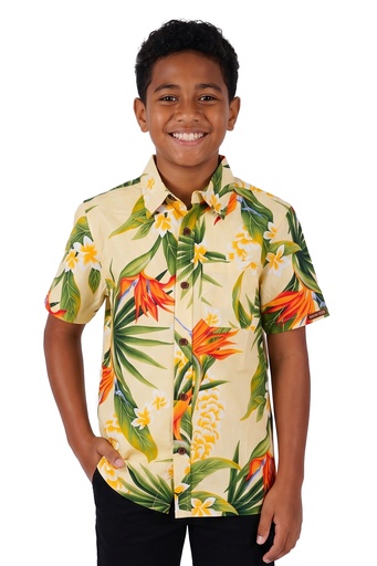 [SB2160] Senitoa Boys Bula Shirts- HD-001 (2, Yellow)