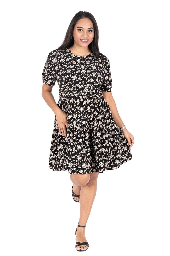 Nifty Soul Ruffled Hem Dress BFN0824