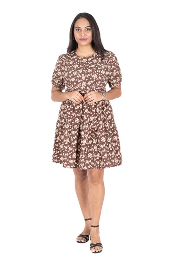 [LD4587] Nifty Soul Ruffled Hem Dress BFN0824