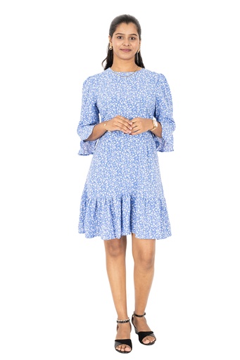 Nifty Soul Dress With Bell Sleeve