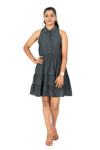 Nifty Soul Ruffled Hem Dress