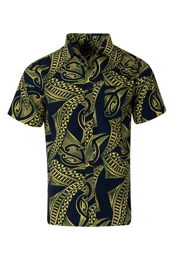Tribal Origin Mens Bula Shirt- Meivea