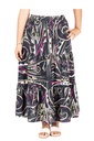 Akamu Ruffled Hem Skirt Tawa