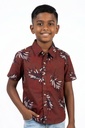 Krass Boys Slim Fit Printed Shirt - Lunar  Haze