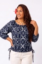 Tribal Origin Tie Waist Vale Top - Senikau